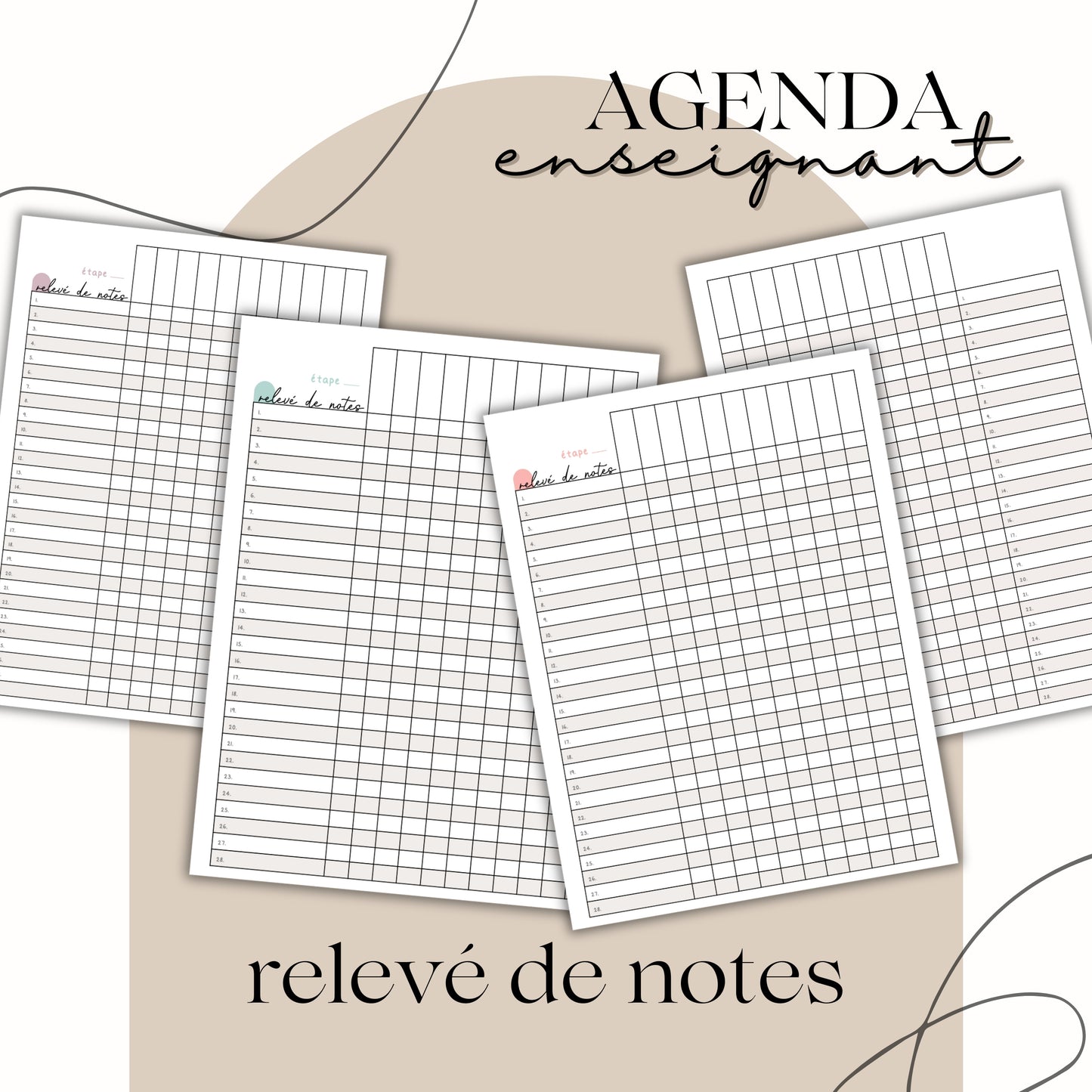 PDF AGENDA ENSEIGNANT 25.26 - 5 périodes