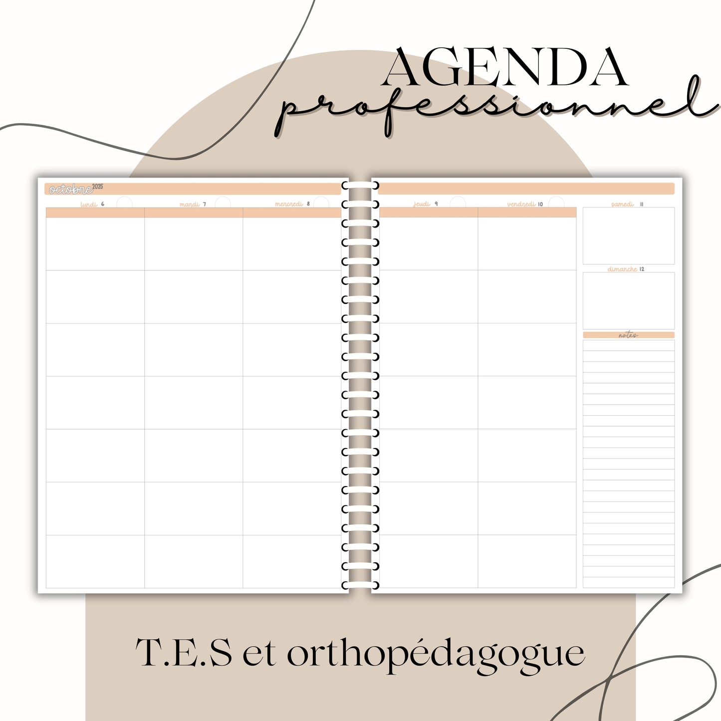 PDF AGENDA T.E.S / PROFESSIONNELS 25.26