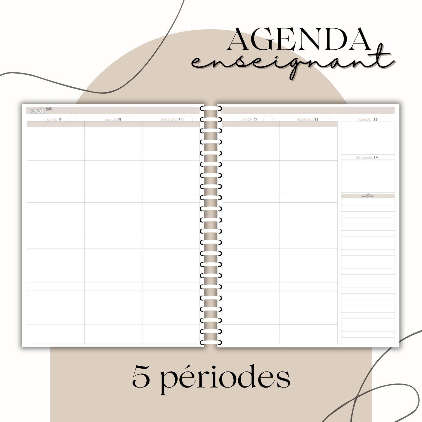 PDF AGENDA ENSEIGNANT 25.26 - 5 périodes