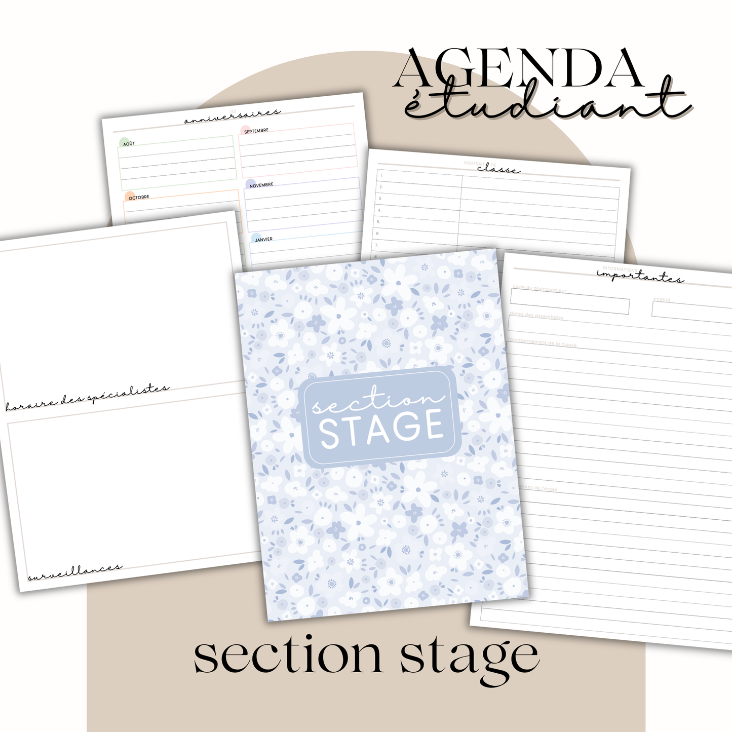 AGENDA ÉTUDIANT 26.27