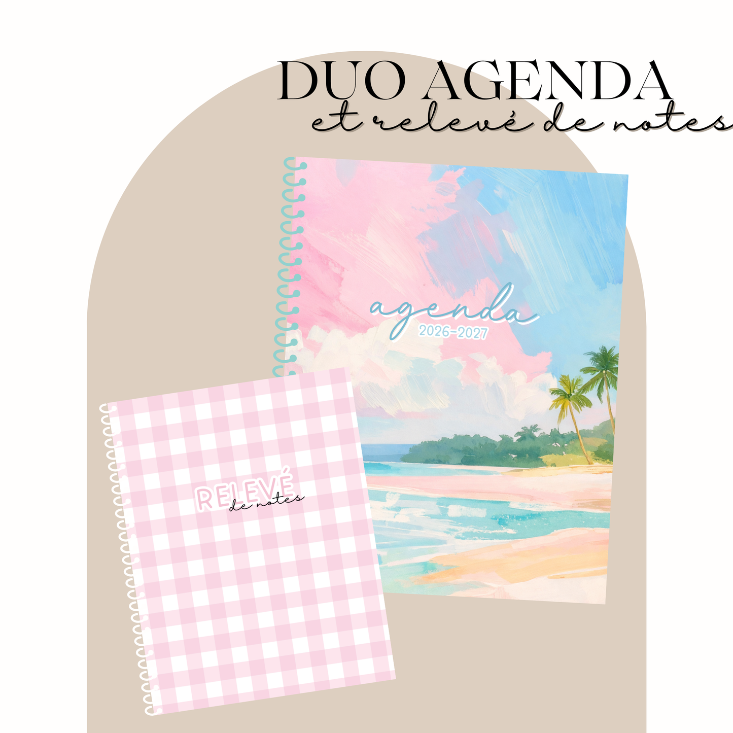 DUO AGENDA 26.27 + CAHIER relevé de notes