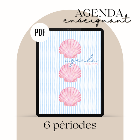 PDF AGENDA ENSEIGNANT 26.27 - 6 périodes