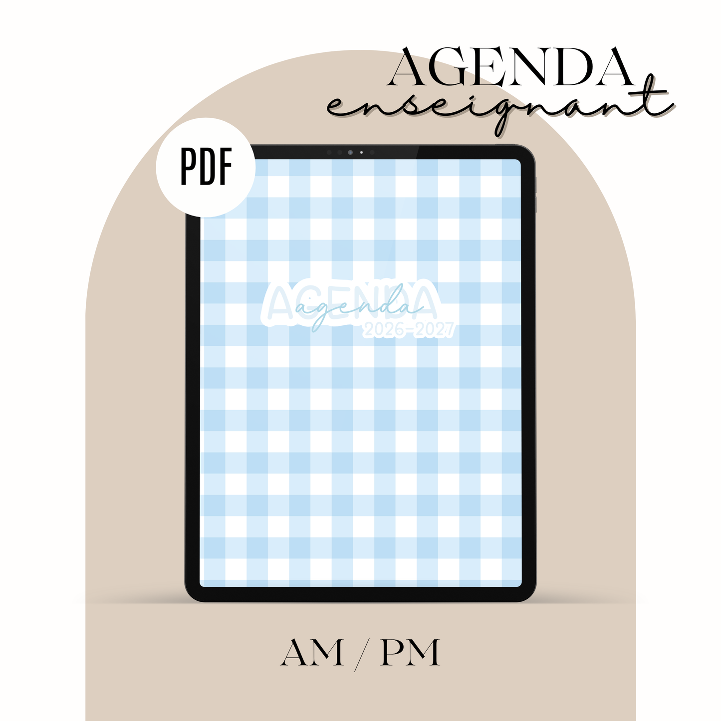 PDF AGENDA ENSEIGNANT 26.27 - AM / PM