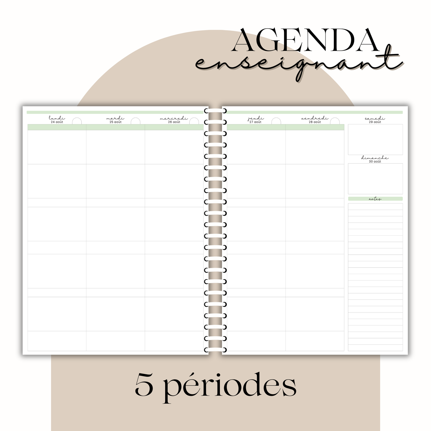 PDF AGENDA ENSEIGNANT 26.27 - 5 périodes