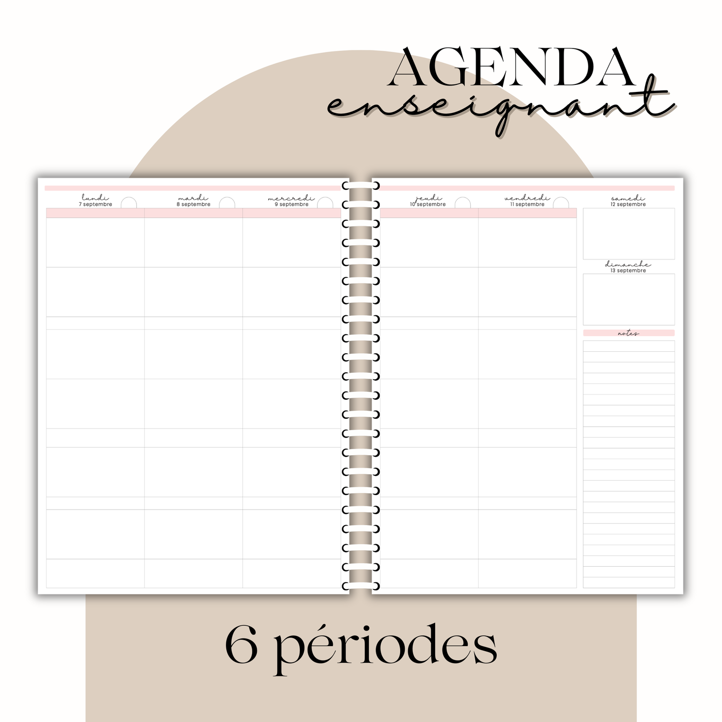 PDF AGENDA ENSEIGNANT 26.27 - 6 périodes