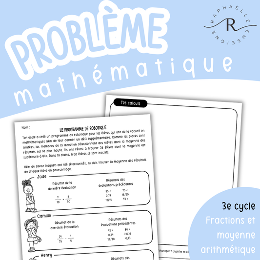 Situation d'application - Le programme de robotique